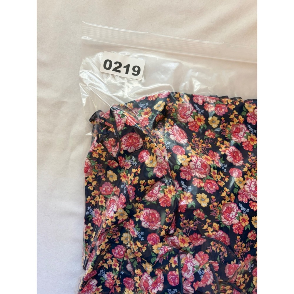 New Simply Southern Floral Smocked Tiered Maxi Dress Navy Pink XL Peasant Boho - Picture 12 of 12
